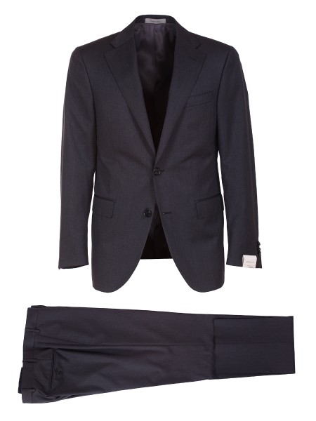 Shop CORNELIANI  Abito: Corneliani abito foderato.
Collo con rever.
Maniche lunghe.
Monopetto.
2 bottoni.
Tasche a pattina.
Taschino sul petto.
Pantalone senza pince.
Chiusura con bottone e cerniera.
Tasche posteriori con bottone.
Lunghezza regolare alla caviglia.
Composizione: 100% Lana Vergine.
Made in Italy.. 007N75 0008150-013